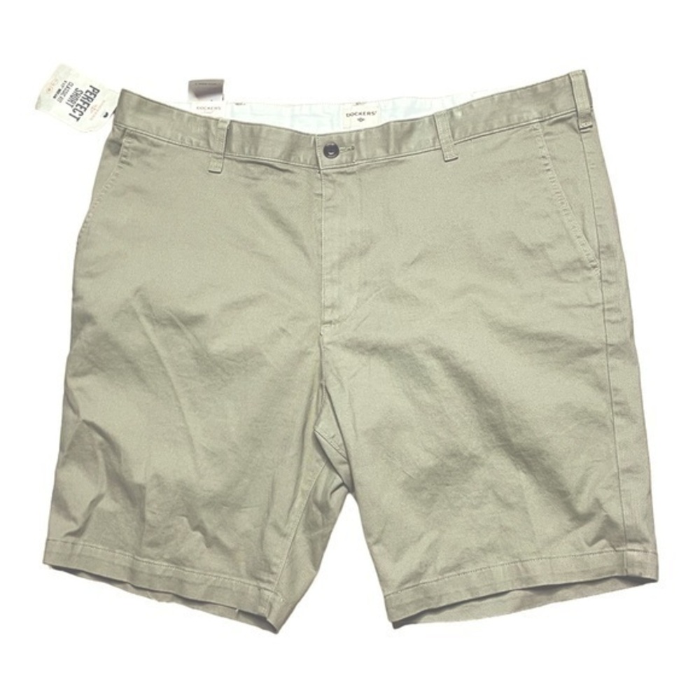 NWT $48 Mens Dockers Khaki The Perfect Short Classic Fit Stretch Shorts Sz 40
